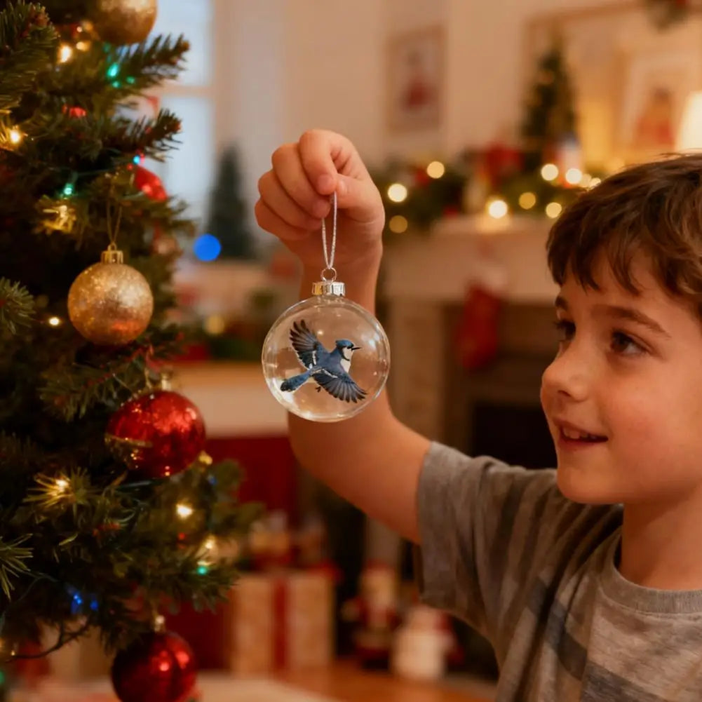 KlarGlas KugelSet Z6K2 Transparente Glaskugeln - Durchmesser 6 cm, 12er Pack