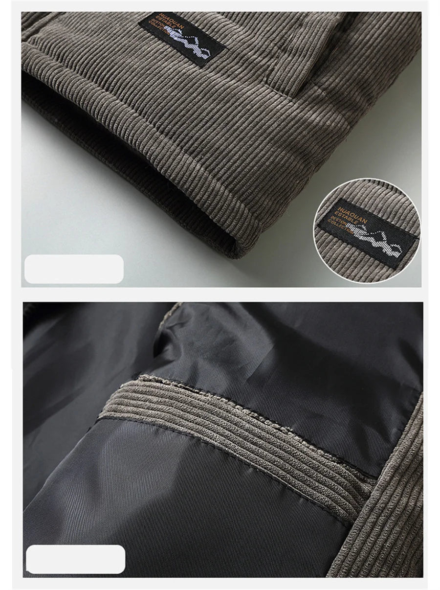 Hebei Weste Warm - Größe 5XL, Corduroy, Gepolstert