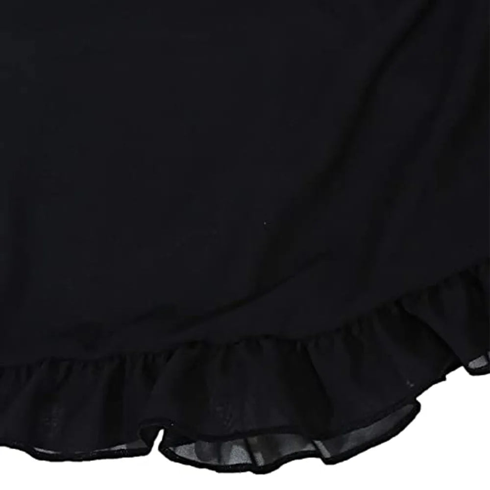 Badeanzug Coverups Für Frauen Rüschen Saum Sarong Strand Bikini Wrap Durchsichtig Kurzer Rock Chiffon Schal Für Schwimmbekleidung