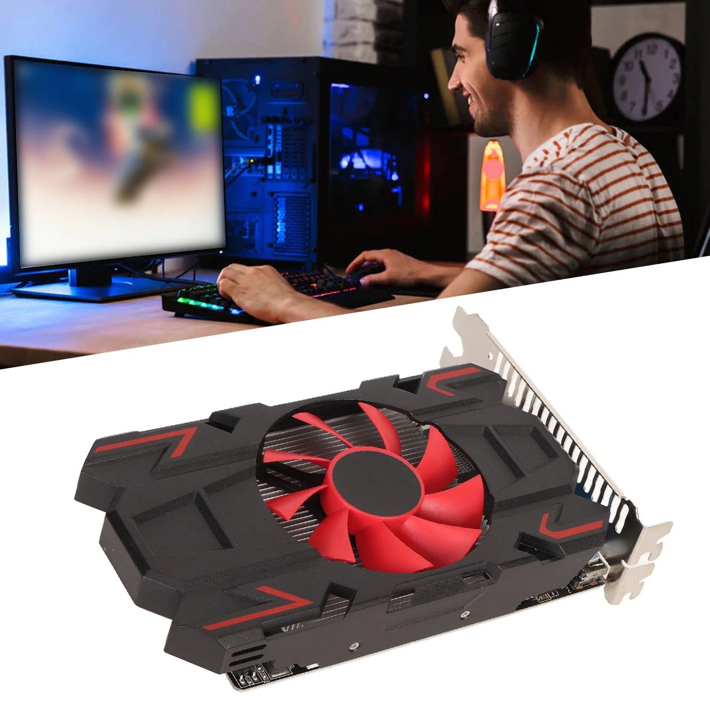 VBESTLIFEN HD7670 Leise Grafikkarte - 4GB DDR5, 128-Bit