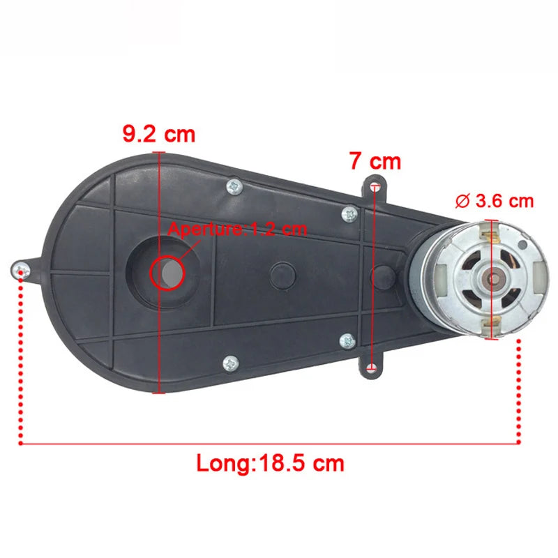 Children electric car high-speed motor, Reducer with metal gears,550 12V 30000rpm motor for kid's ride on car