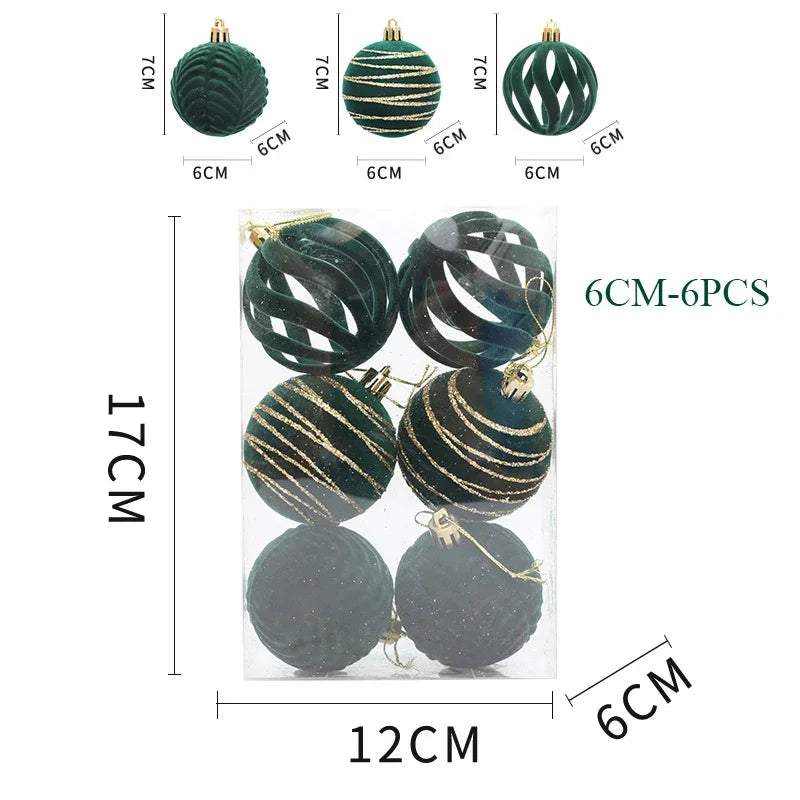 Choice Weihnachtskugeln - 12er Set Ø6 cm Glas Christbaumschmuck