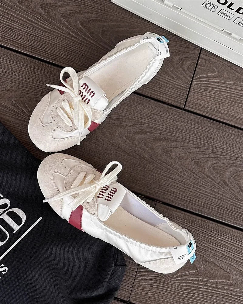 TrendSneak Canvas Sneakers Atmungsaktiv - Schnürung, Flach