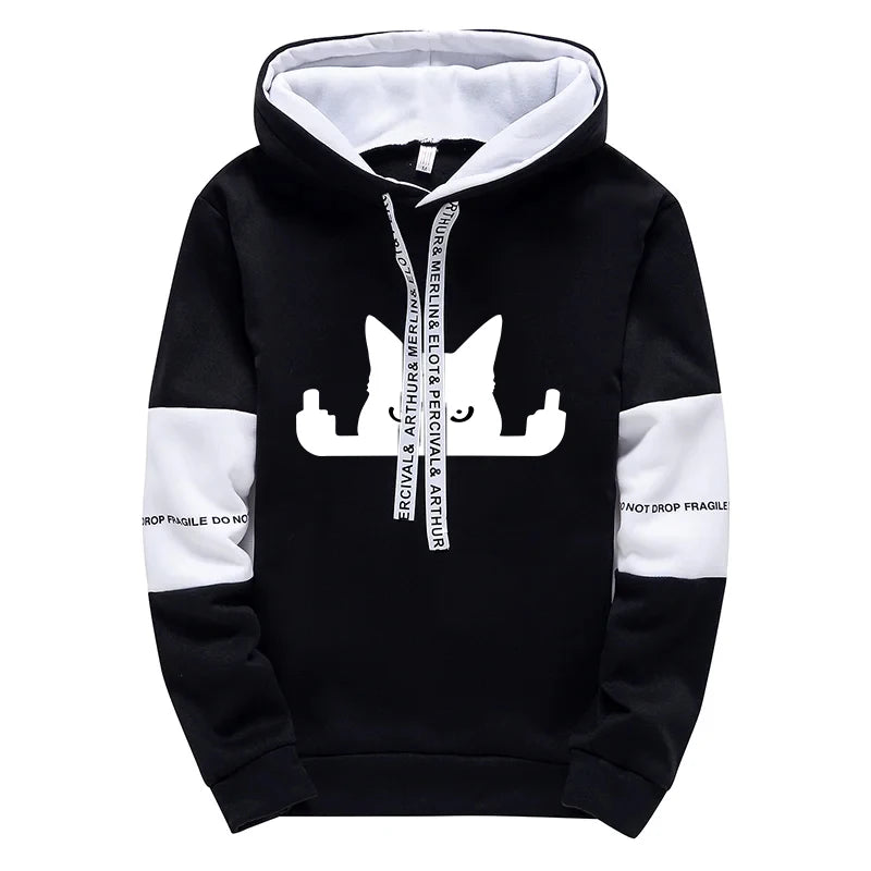 Fujian Choice Hoodie Sportlich Gemustert - Polyester S-XXL