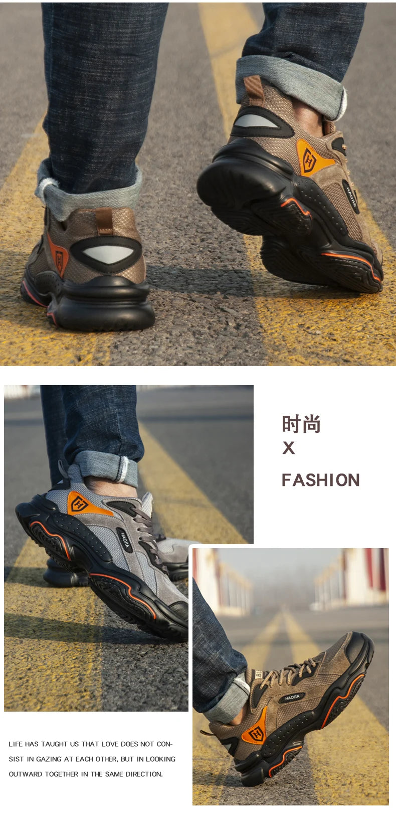 Work Sneakers for Men Safety Shoes Anti-smash Anti puncture Indestructible shoes Breathable comfort Steel Toe Protection Shoes