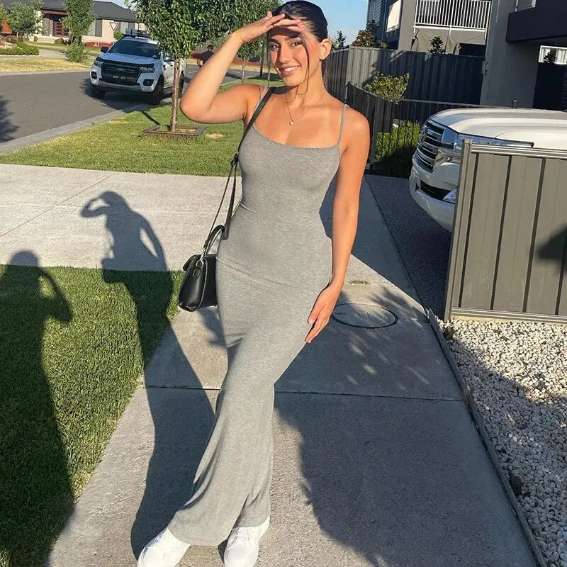 Dulzura Women 2025 Summer Party Club Evening Streetwear Bodycon Beach Basic Black Long Dress Wholesale Items For Business D22775
