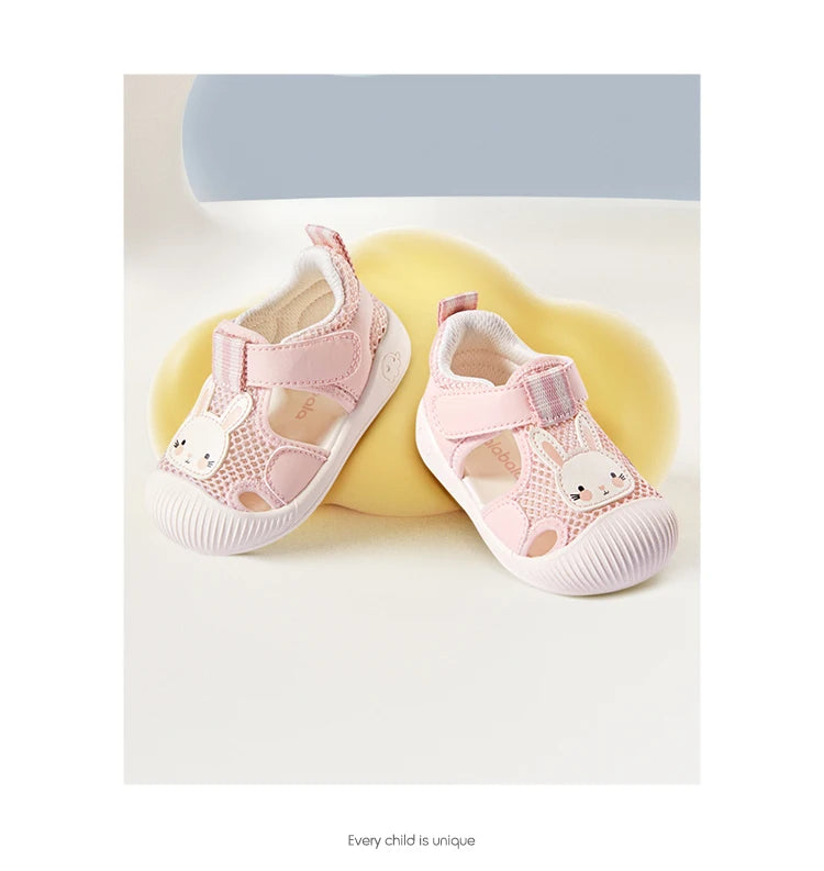 Balabala Baby Mädchen Sandalen Sommer 2025 - Weiche Sohle Atmungsaktive Strand Schuhe - Für Outdoor Casual Kleidung