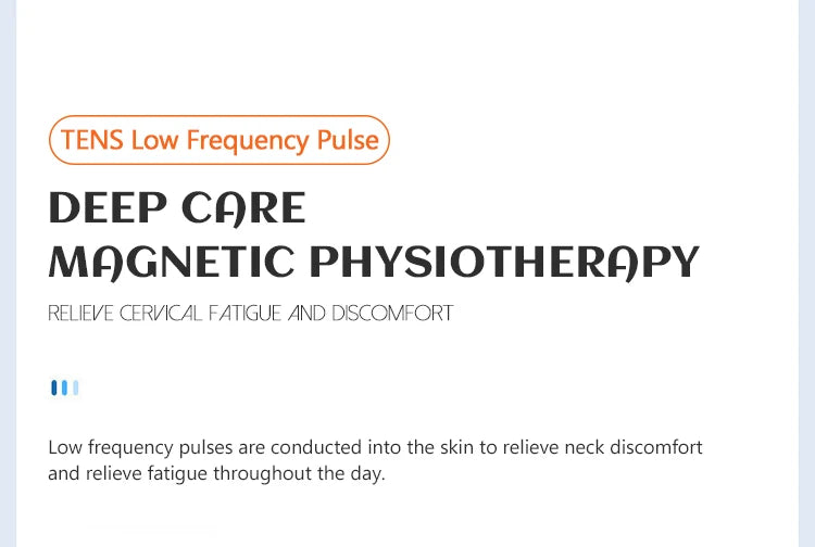 PAQIN Nackenmassagegerät Niederfrequenz - Wiederaufladbar, Kompakt, ABS