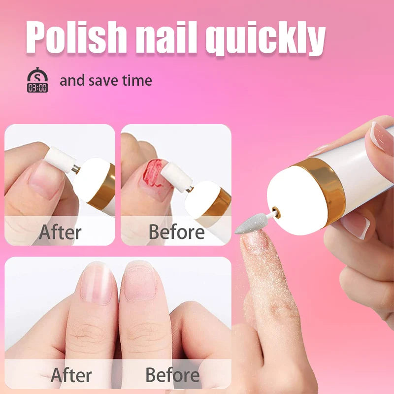 Choice 5in1 Elektrische Nagelfräse Mit Licht - 20000RPM 5W