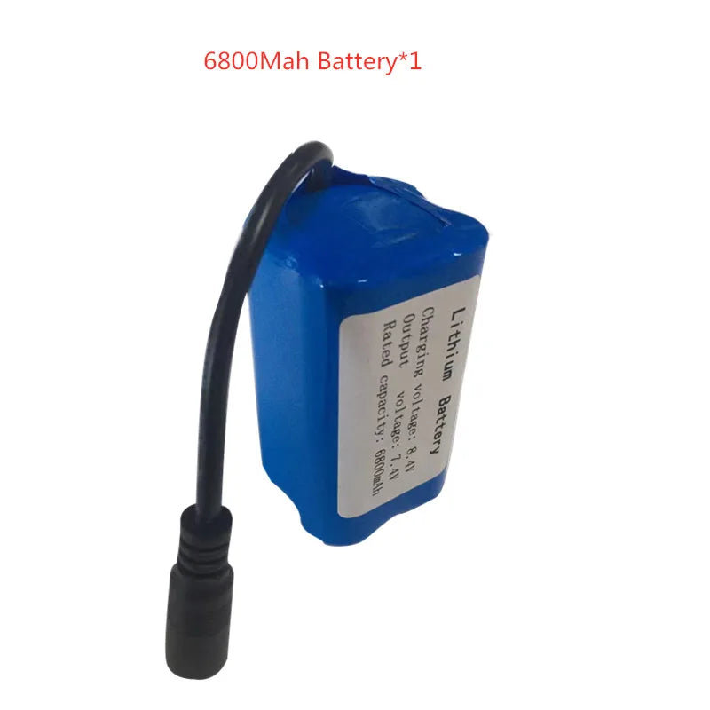 RC-Boot-Akku 2025: 7.4V 13600Mah 6800Mah Battery For V020 V900 2011-5 V007 C18 H18 V18 D18B FX88 - Remote Control RC Fishing Bait Boat Battery Parts Collection