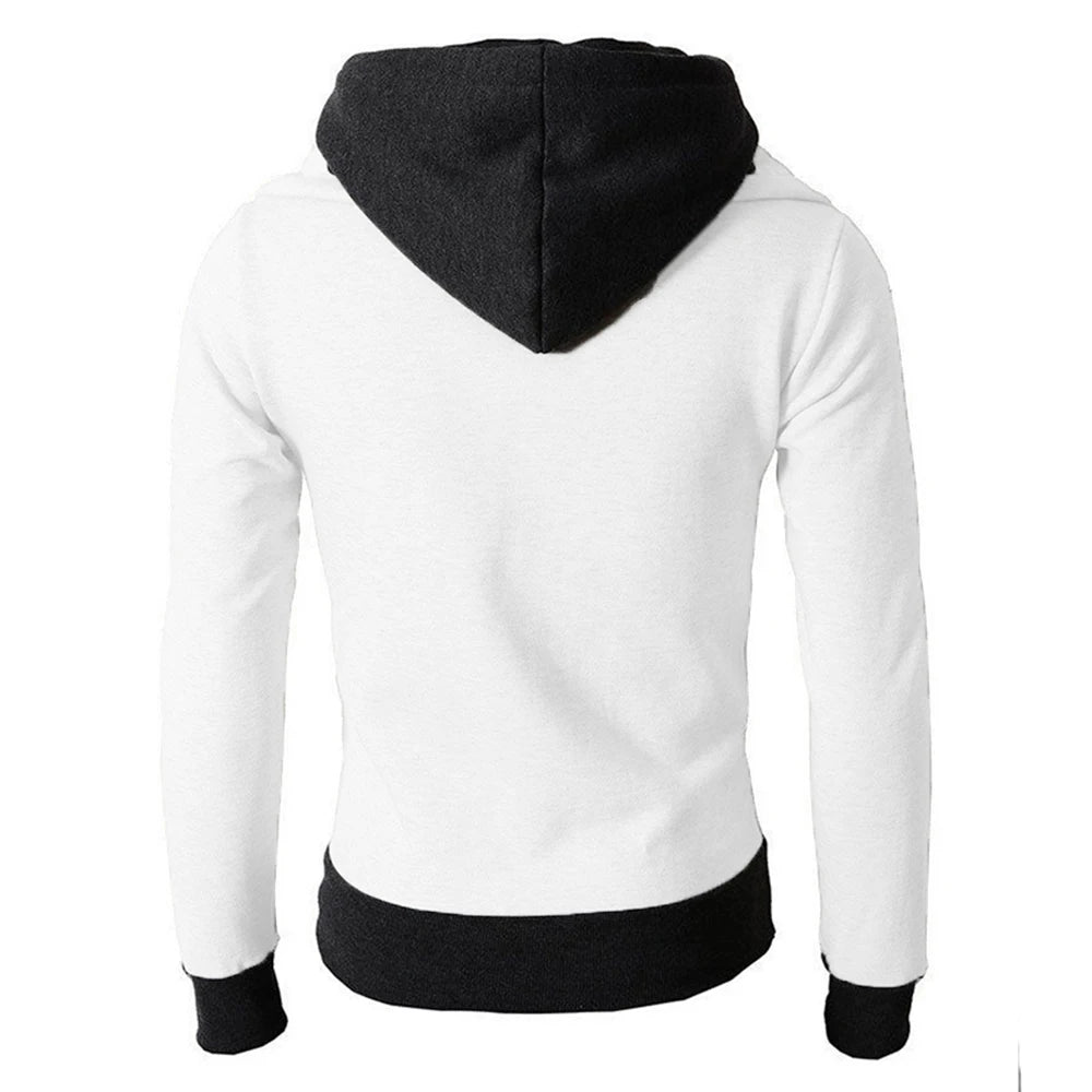 Zipper Slim Fit Fleece-Bomber mit Kapuze - S/M/L, Slim