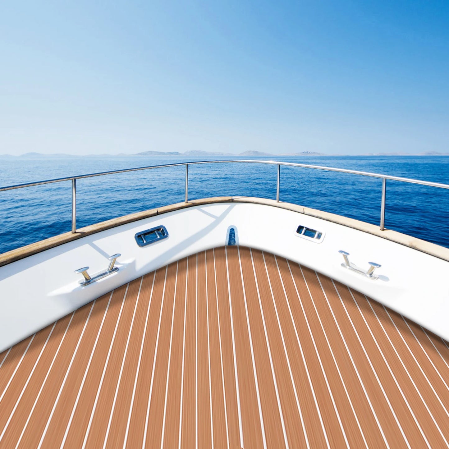 90*240cm EVA RV Floor Mat Marine Boat Yacht Flooring Anti-Slip Mat Decking Sheet Pad Self Adhesive Vehicle Pad for Boat RVs