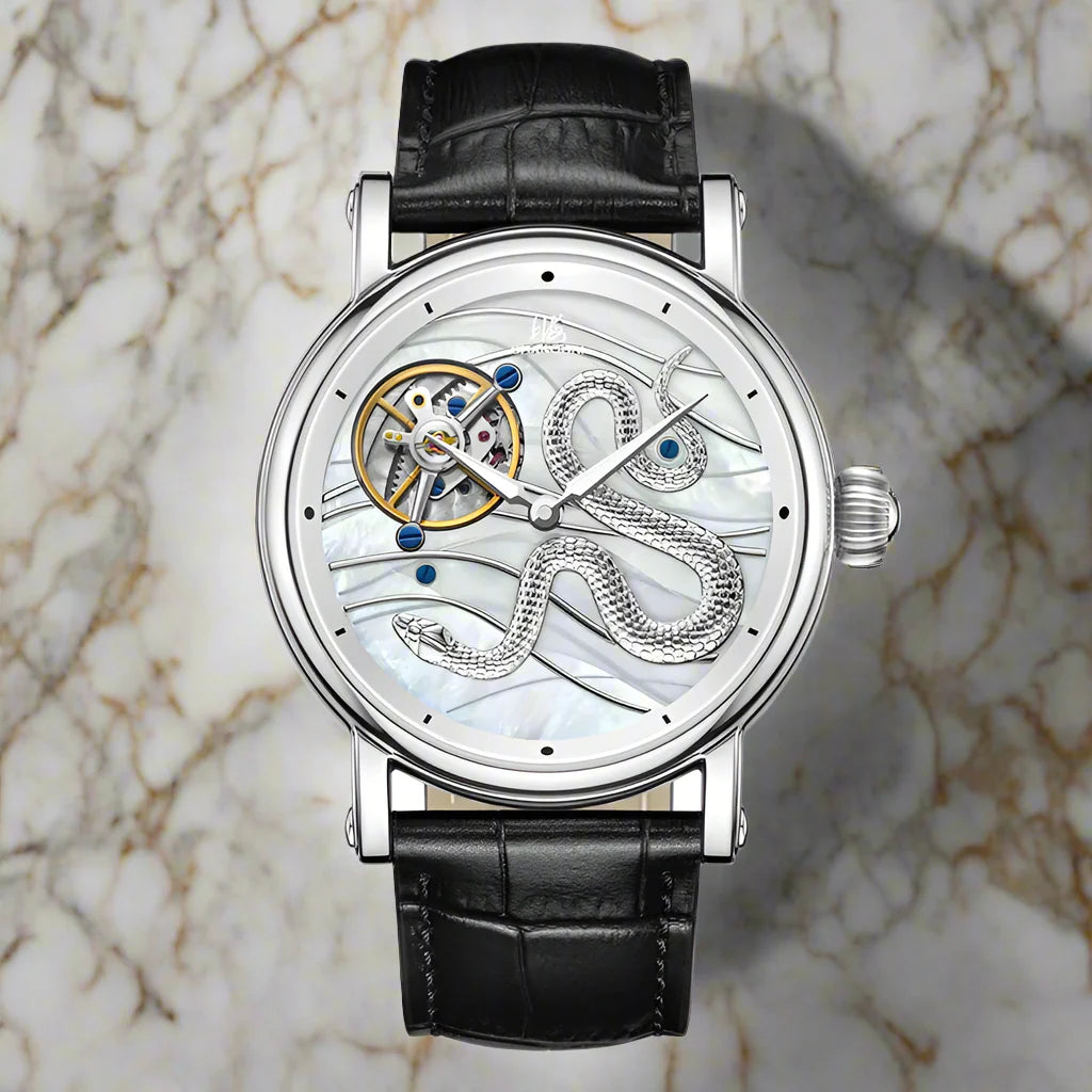 Shanghai Golden snake carrousel Tourbillon hand wound limited edition timepiece