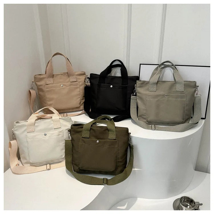 Small Casual Tote Bags Women Shoulder Messenger Bags Korean Canvas Fashion Female Crossbody Bag for Girl 2024 Cloth Handbags