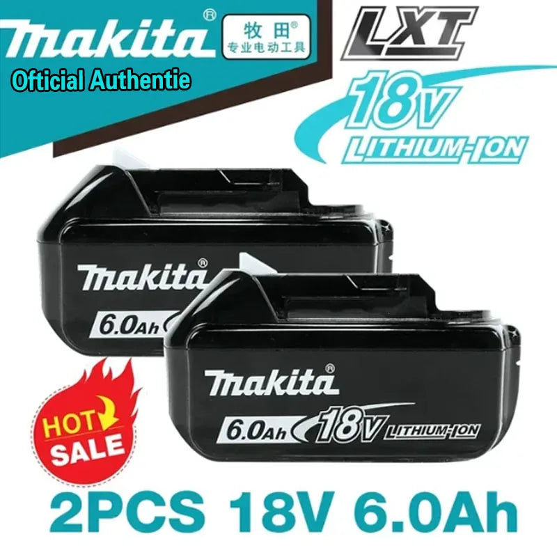 Makita 100% Original 18V Rechargeable Power Tool Battery 6Ah/5Ah/9Ah 18V BL1830 BL1850 BL1840 BL1860，Replaceable LED Lithium-ion
