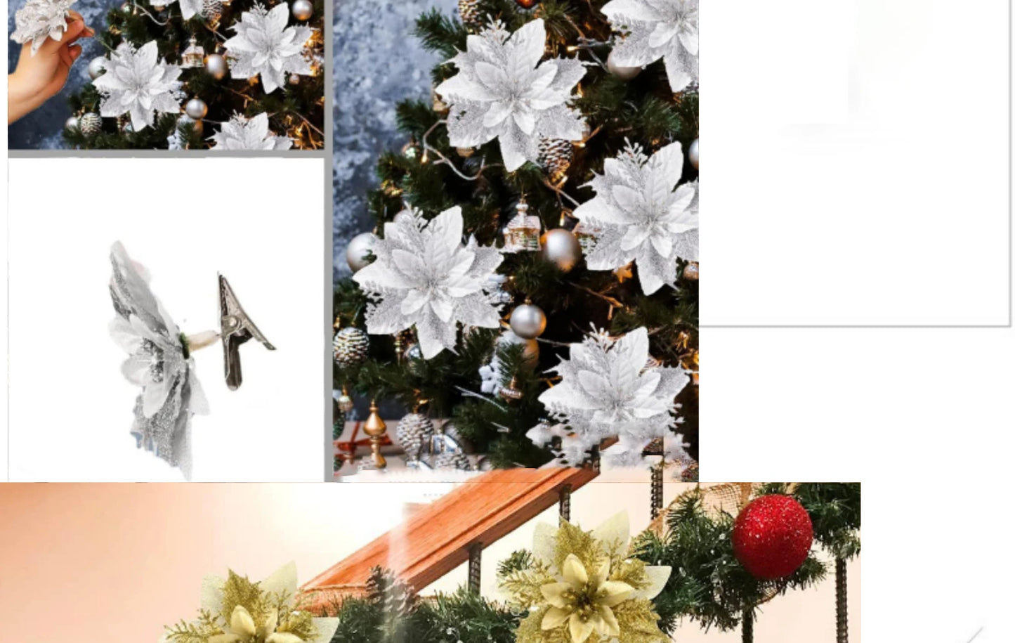 FestivaDecor DekoSet Weihnachtsdeko - 12/24/36 Kunststoff