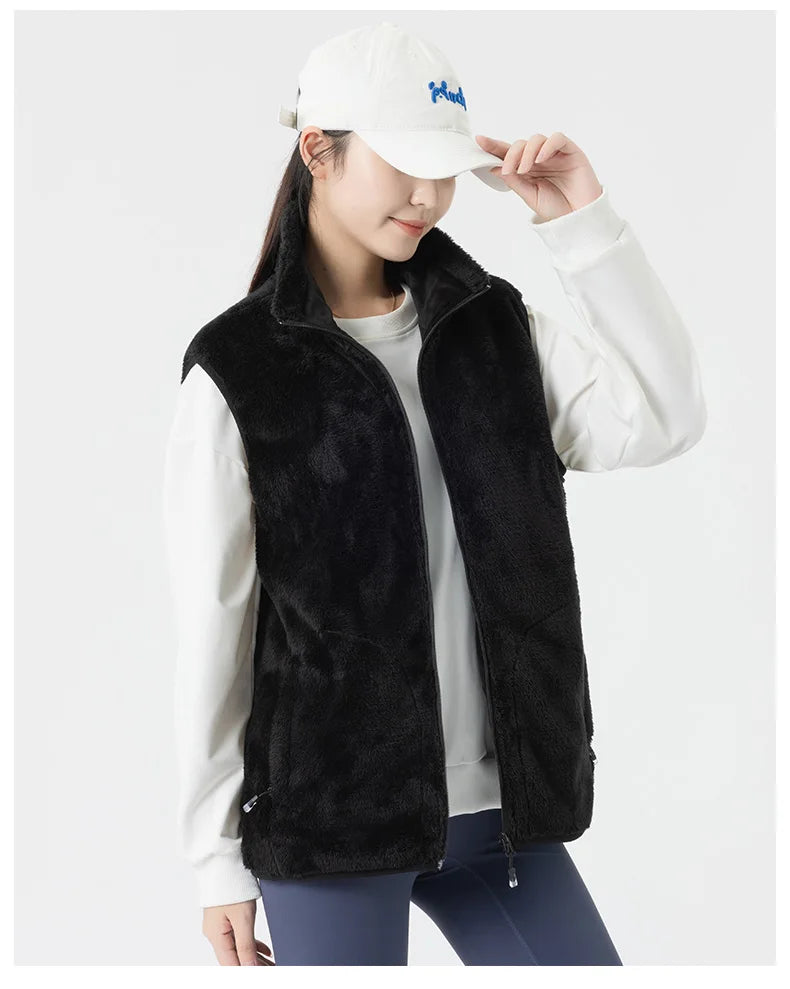 Ippolich 9-Zonen Smart-Heizjacke - Korallenfleece USB M-XL