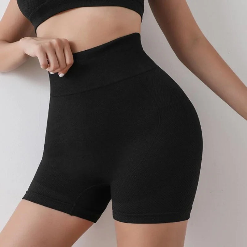 Yoga-Shorts 2025: Nahtlose Damen Butt Lifting Yoga Shorts High Waisted - Booty Scrunch Sports Fitness Sexy Yoga Shorts