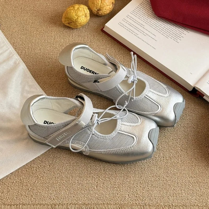 Women Sneakers Casual Mesh Flat Sandals Sport Shoes Woman 2025 Trend Summer Running Comfort Loafers Hiking Sandalias De Mujer