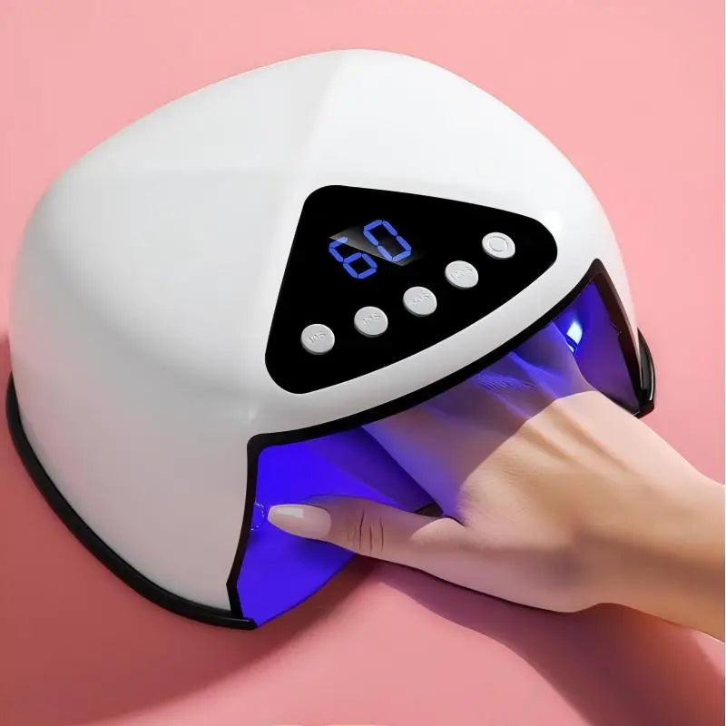 UV LED Nail Lamp Nail Dryer with LCD Display Auto Sensor 4 Timer Setting Gel Curing Lamp Gel Polish Light 32 Bead for Home Salon
