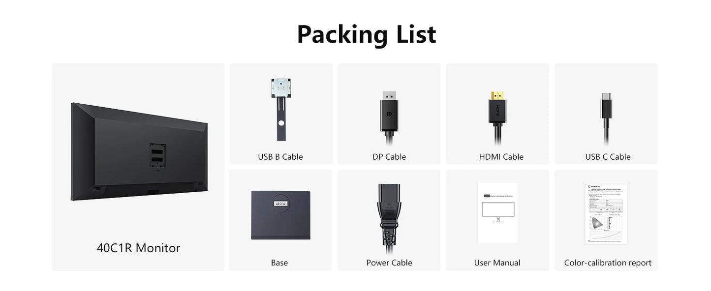 INNOCN 40C1R Ultrawide Monitor - 40" WQHD 3440x1440 144Hz