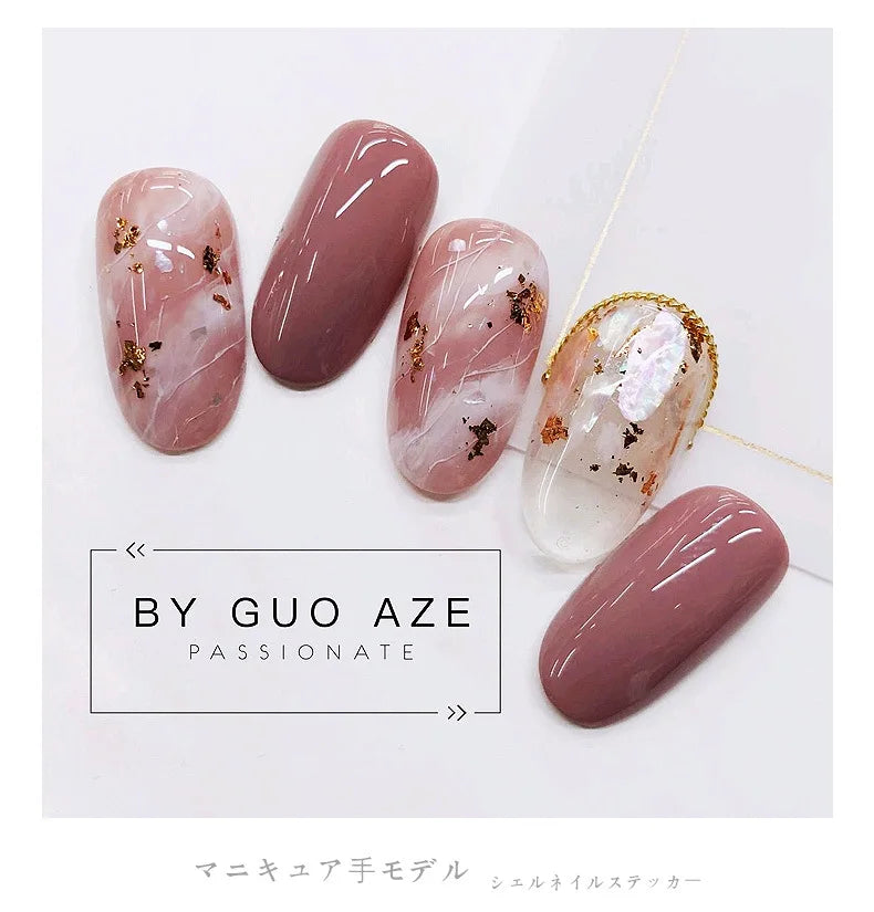 Adhesive 3D Nail Shell Sticker Abalone Shell Fragments Flakes Sequins For Manicure Nails Art Decoration Design Supplies Material