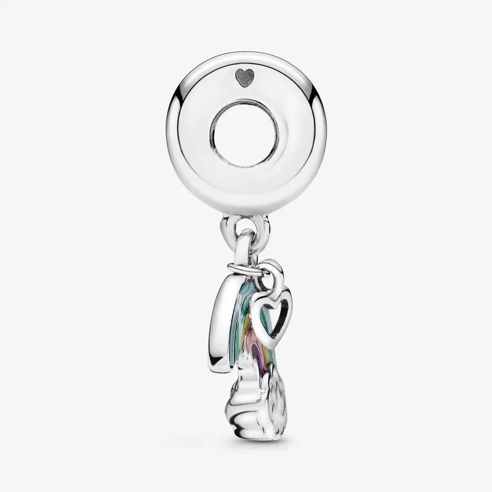 Neue 925 Silber Lernhilfe Schultasche Uhranhänger Charms Beads Fit Original Pandora Armband DIY Schmuck Für Frauen 2024