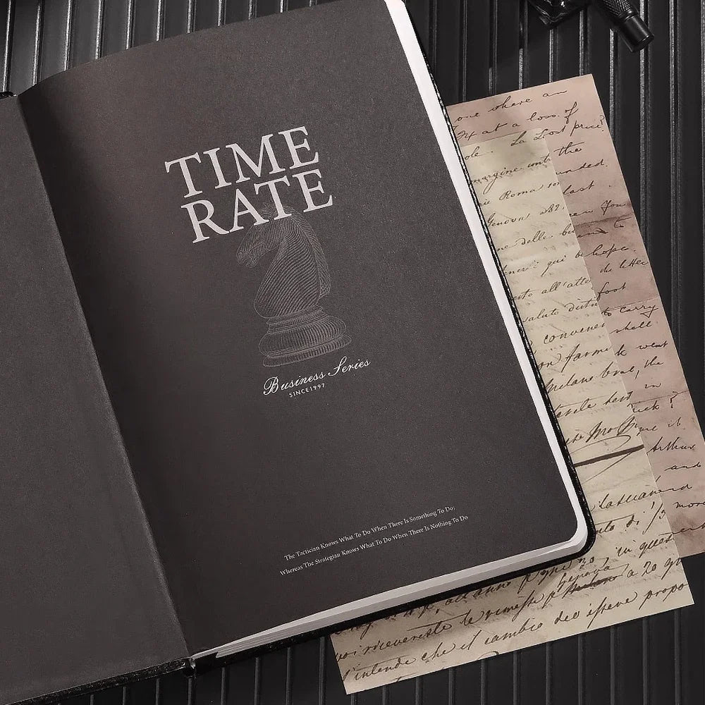 New for Hongdian A5 Notebook Business Office Notepad Student Diary Exquisite Notebook Portable Leather Thickened Customization