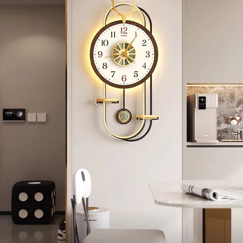 Modern Digital Clocks Wall Nordic Design Luminous Living Room Clock Wall Luminous Art Relogio De Parede Room Decorarion