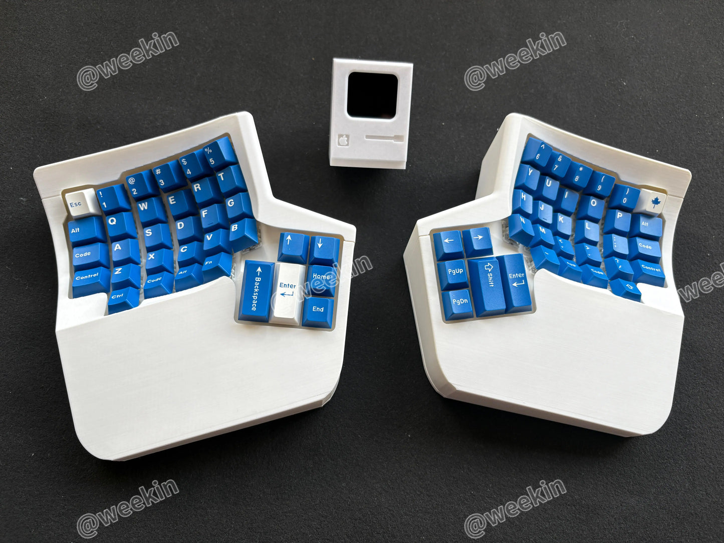 waizowl WK Kinesis Split-Tastatur - 61 Tasten Hot-Swap 2.4G