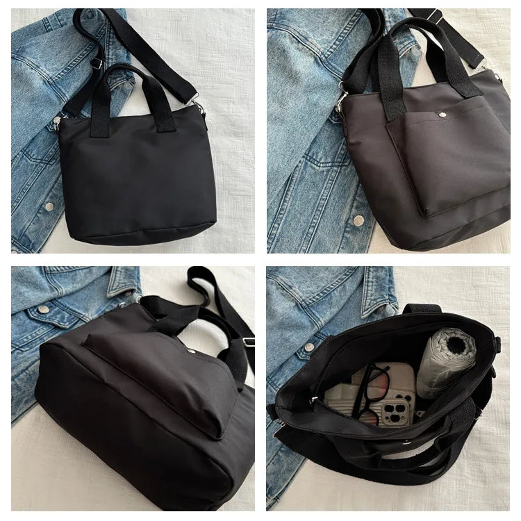 Small Casual Tote Bags Women Shoulder Messenger Bags Korean Canvas Fashion Female Crossbody Bag for Girl 2024 Cloth Handbags