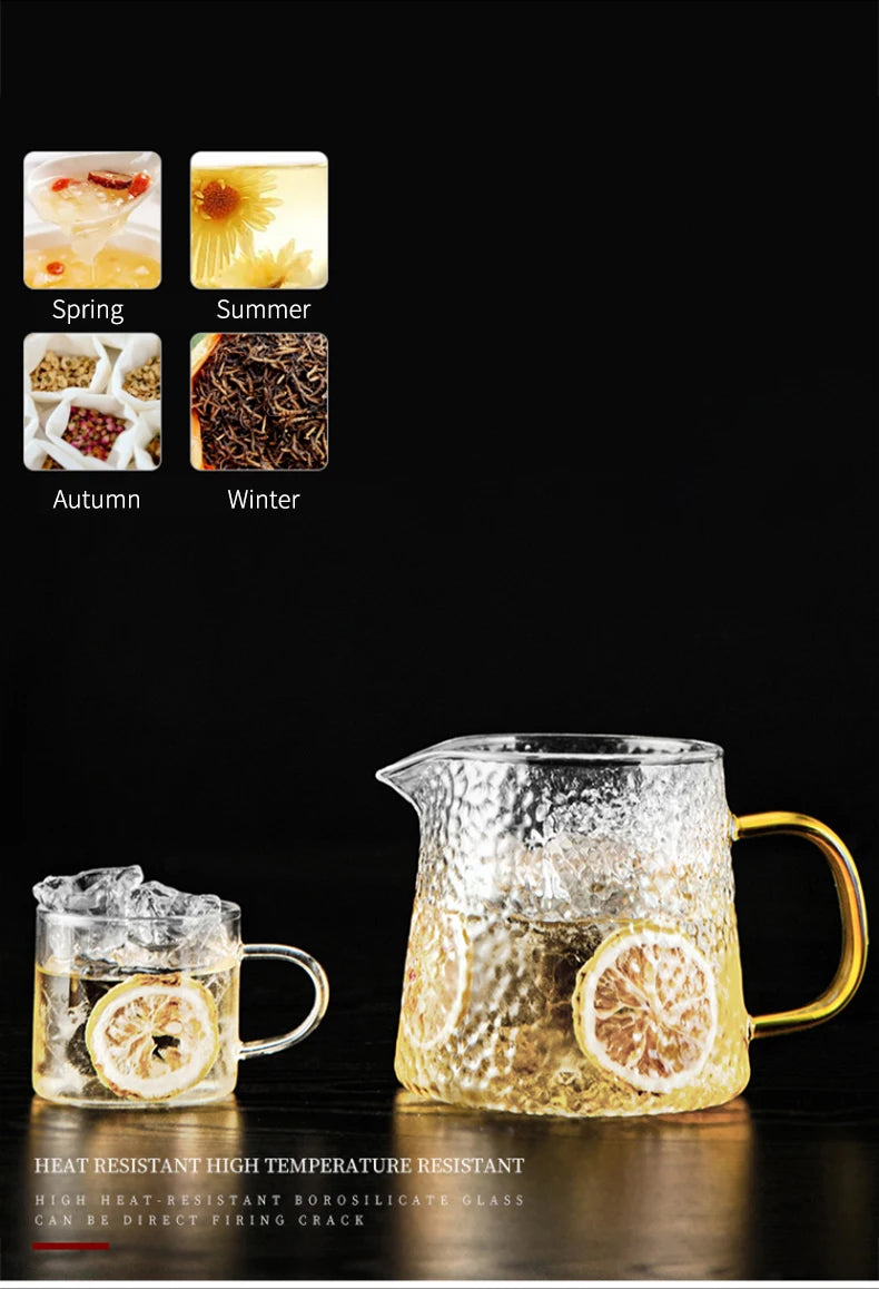 GIANXI High Quality Heat Resistant Glass Tea Pot Chinese Kung Fu Tea Set Puer Kettle Coffee Glass Pot Convenient Office TeaPot
