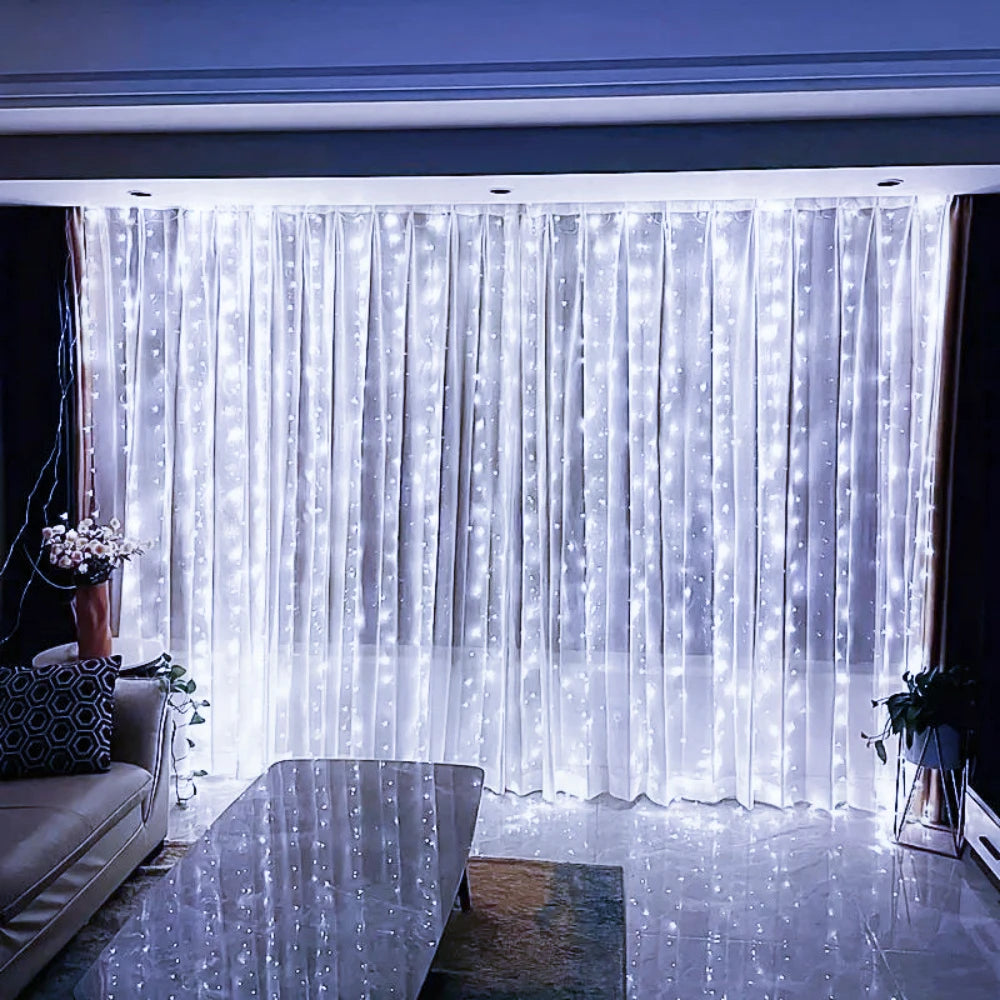 FairyLights CurtainLights Fernbedienung - Länge 3 4 6 m, USB, <60 lm