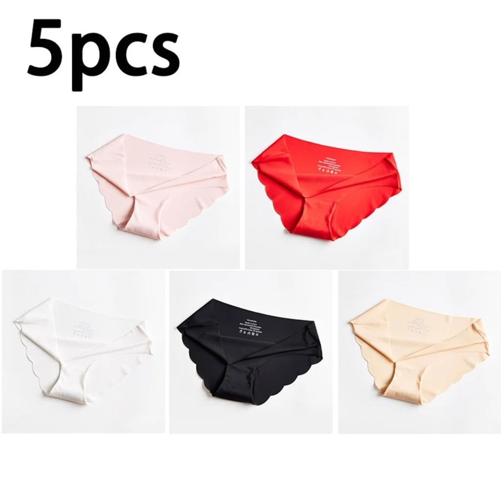Damen Unterwäsche 2025 - ZXYOUPING Low Waist Seamless Ice Silk Antibacterial S-XXL