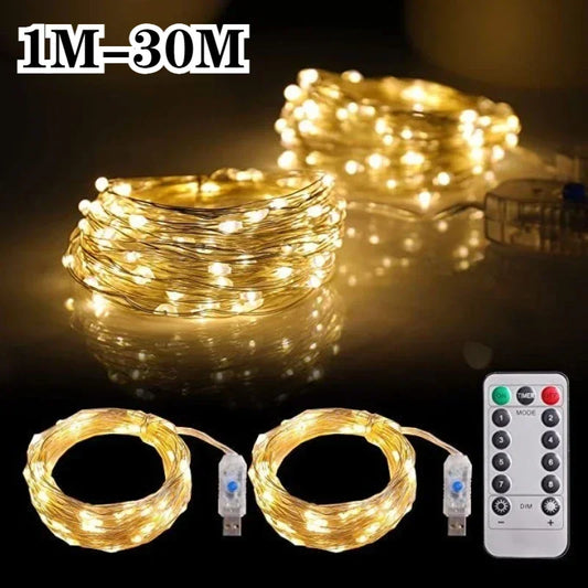 OKAL RED EAST USB LED Lichterkette - Laenge 5-30 m, 51-100 LEDs, USB 5 V