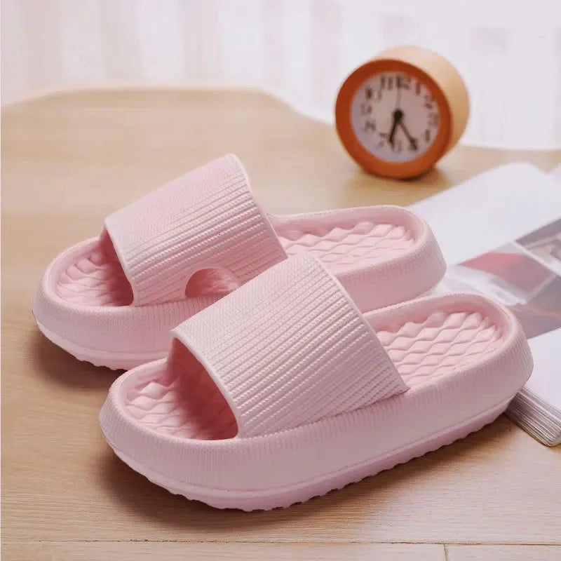 Frauen Dick Plattform Cloud Hausschuhe EVA Weich Sohle Kissen Slides Sommer Strand Flip Flops Frauen Rutschfest Badezimmer Heim Hausschuhe