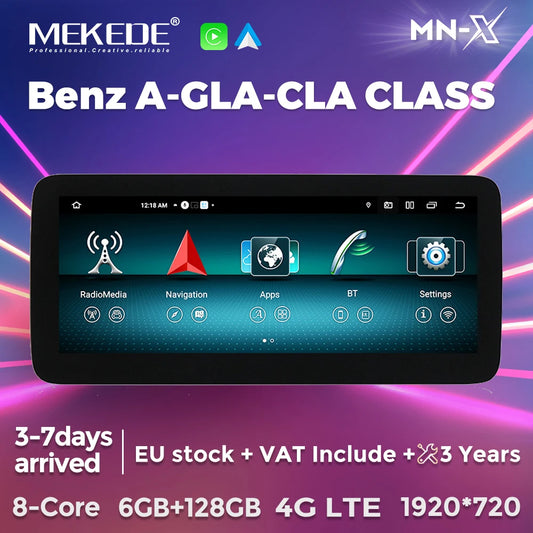Mercedes Autoradio 2025: Android Screen Media Host - A-Klasse W176/GLA X156/CLA C117 DSP Wireless CarPlay Collection