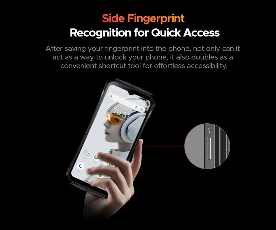 DOOGEE V Max Plus Robustes 5G Telefon - 22000 mAh Akku, 6,58Zoll, 33W