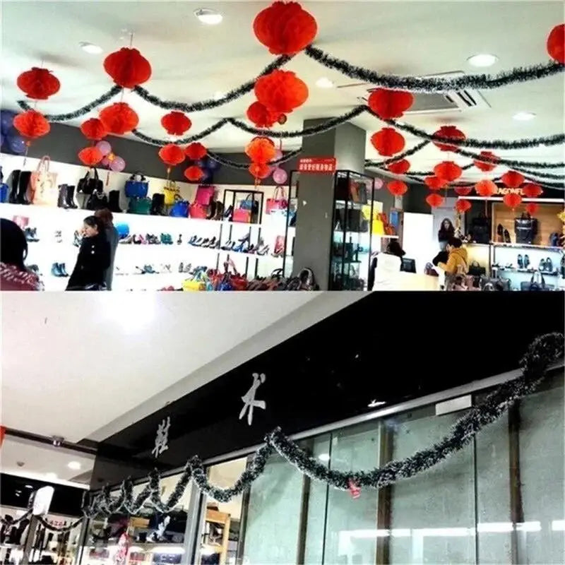 2M Heiligabend Dekoration Bar Tops Band Girlande Weihnachtsbaum Küche Ornamente Hochzeit Party Weihnachten Dekoration Prop