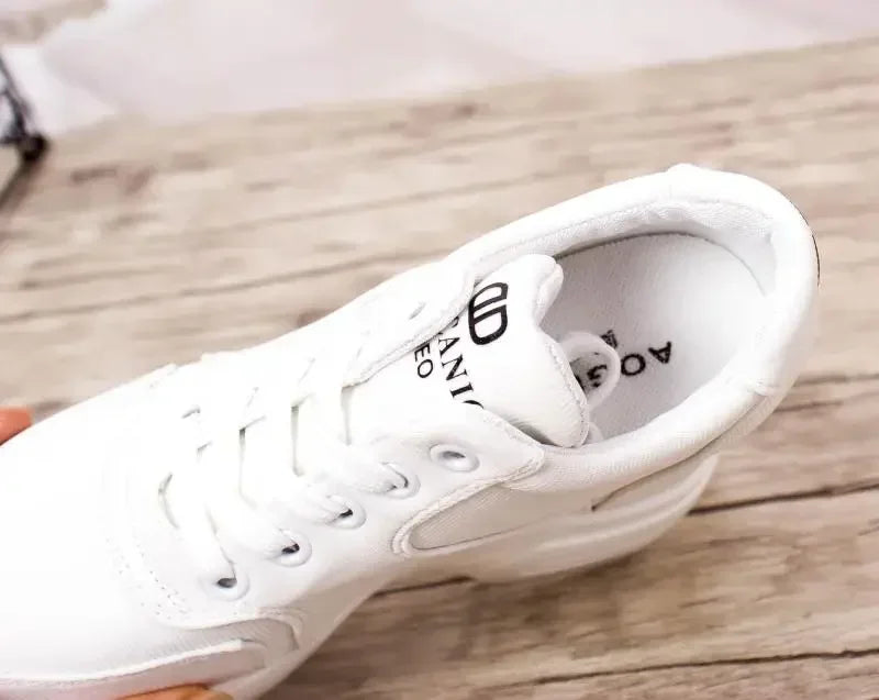 Pantofi sport cu platformă WGZNYN 187, respirabili - toc de 10 cm, plasă