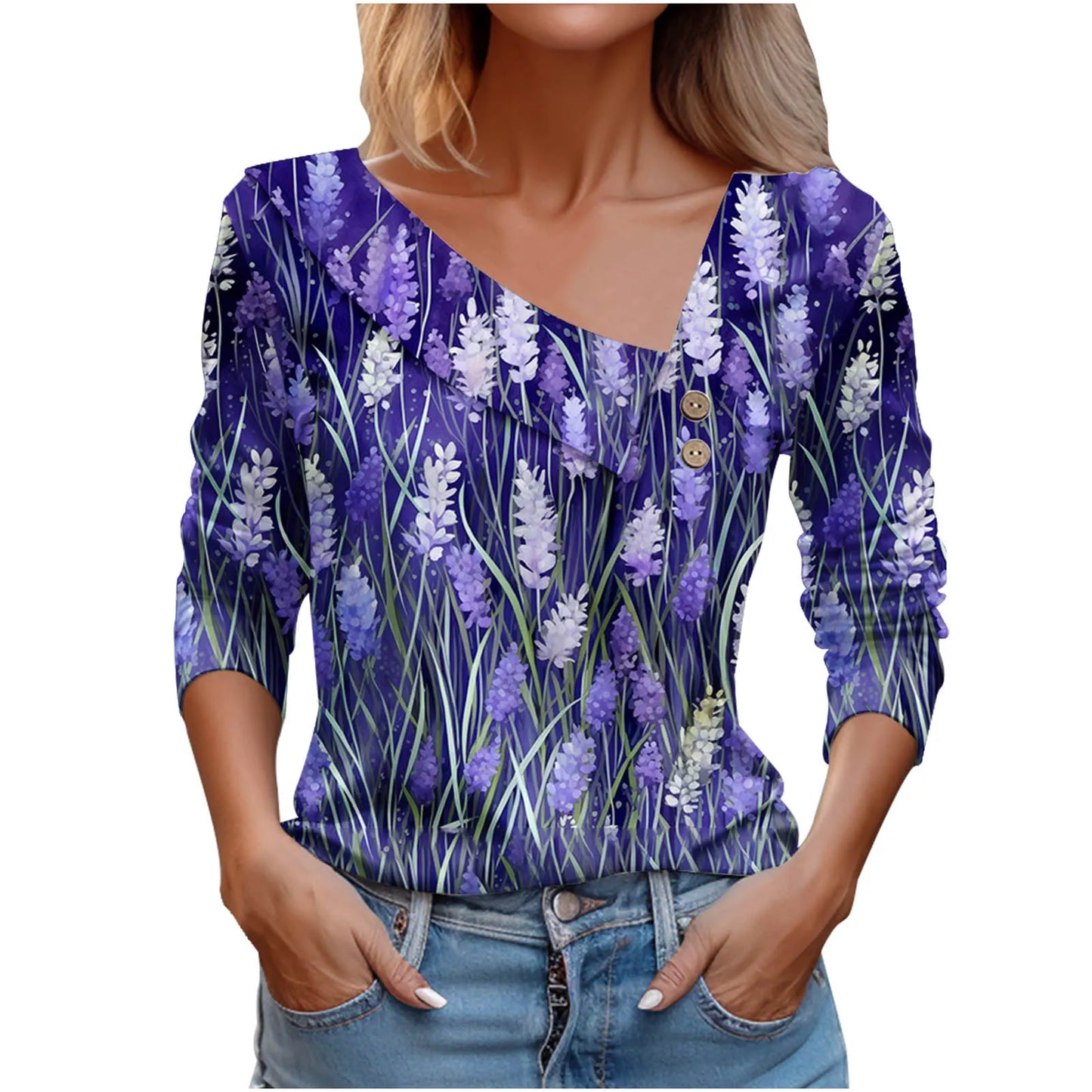 T Shirt For Women Fashion Long Sleeve Top White Floral Print Shirts And Blouses 3D Print Clothes For Women 2025 y2k