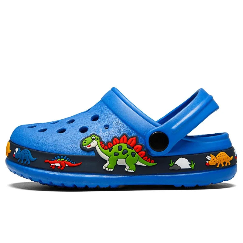 Kinder-Gartenschuhe 2025: Einhorn-Dinosaurier Strand-Sandalen Sommer Loch - Beach-Sandals Kollektion für Kinder