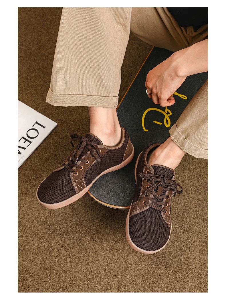 Sneakers For Men New Wide Barefoot Sneaker 2025 Fashion Flats Soft Zero Drop Sole Wider Toe LightWeight Fashion Shoes Plus Size