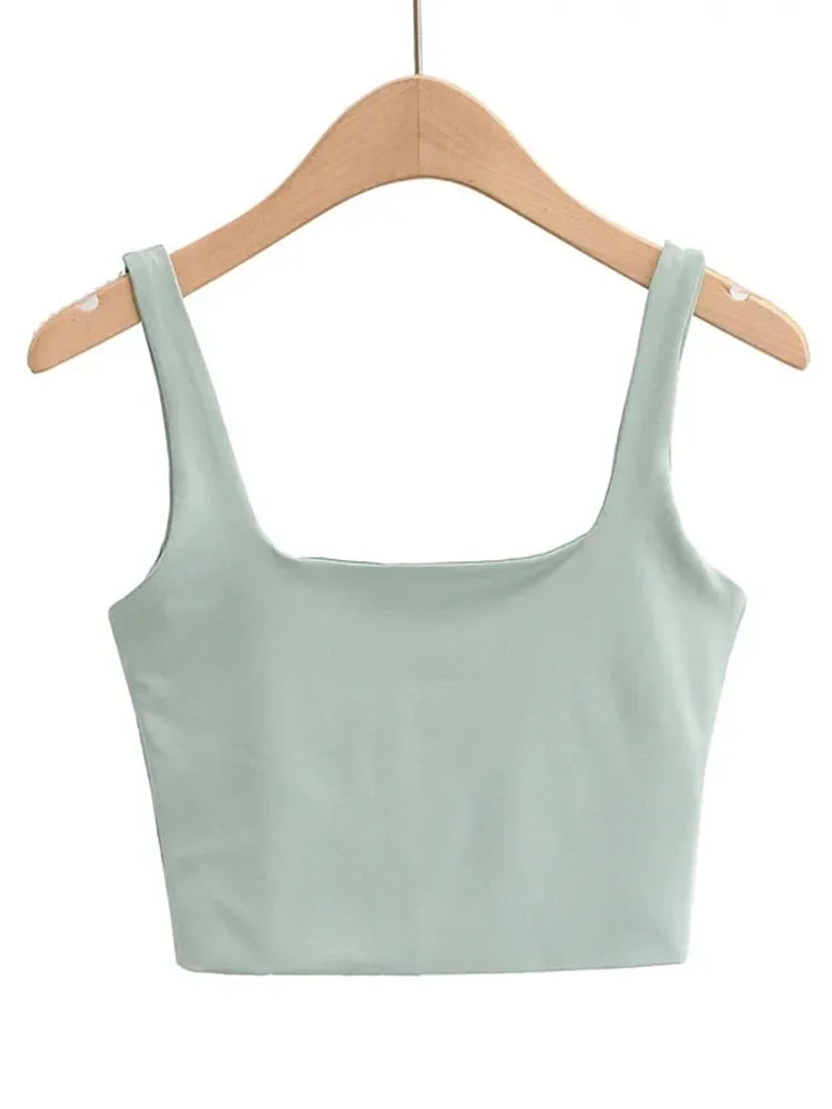 Dozw DF-5469 Sexy Ärmelloses Top - Größe M Kurz Elastisch