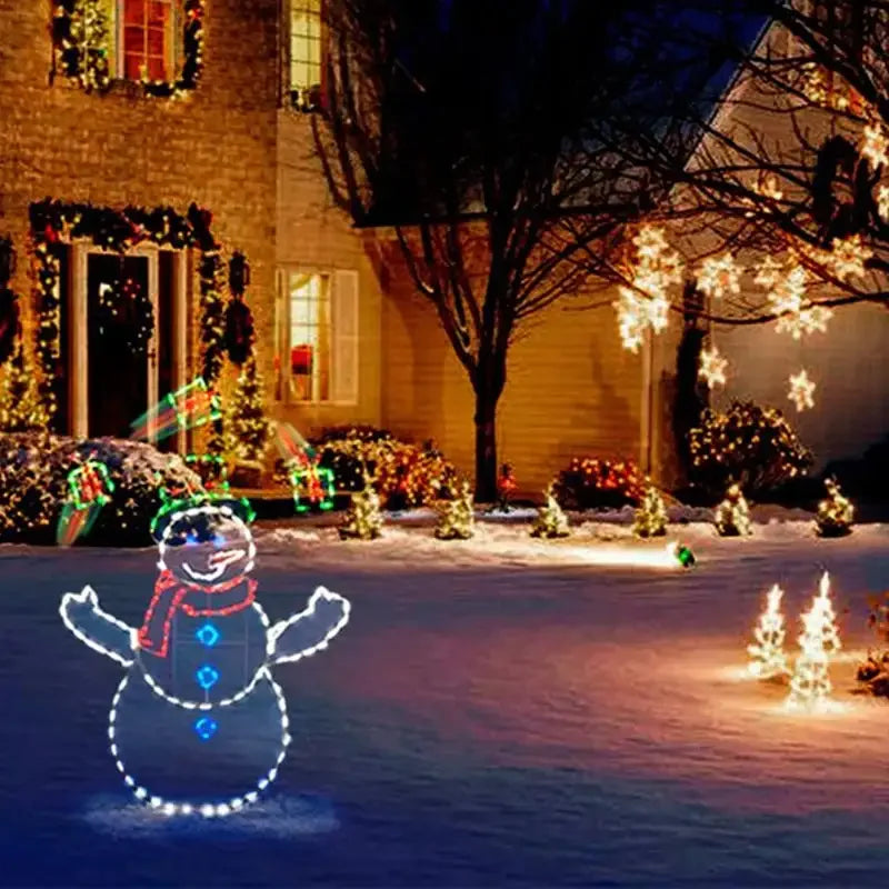 1-3PCS Christmas Glowing Snowman Decoration for Window Display Holiday Scene Decor Festive Ornament Craft Home Décor