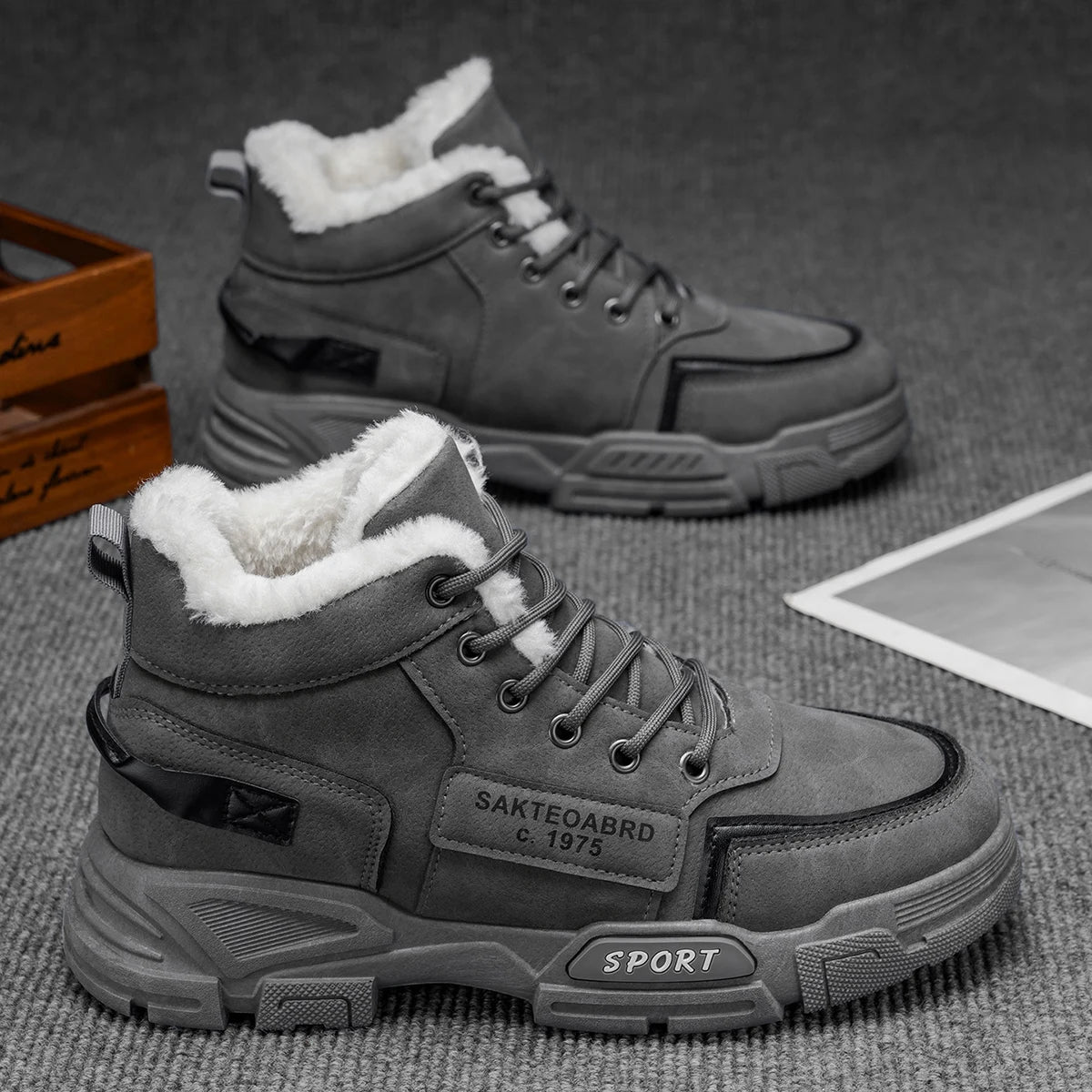 Cizme de zăpadă Choice: Căptușeală călduroasă - Impermeabilă, partea superioară din PU, talpă din PVC