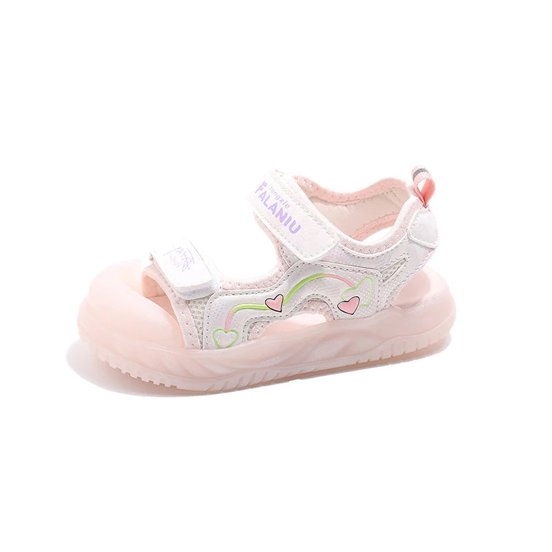 Baby-Sandalen 2025: Jelly-Sohle Zehenschutz Strand Sicherheit - Beach Safety Kollektion 6 Monate-3 Jahre