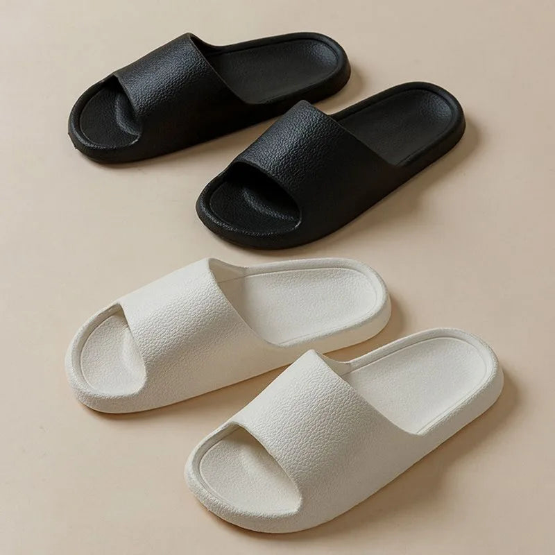Frauen Dick Plattform Cloud Hausschuhe Sommer Strand Eva Weich Sohle Slide Sandalen Freizeit Männer Damen Innen Badezimmer Anti-Rutsch Schuhe