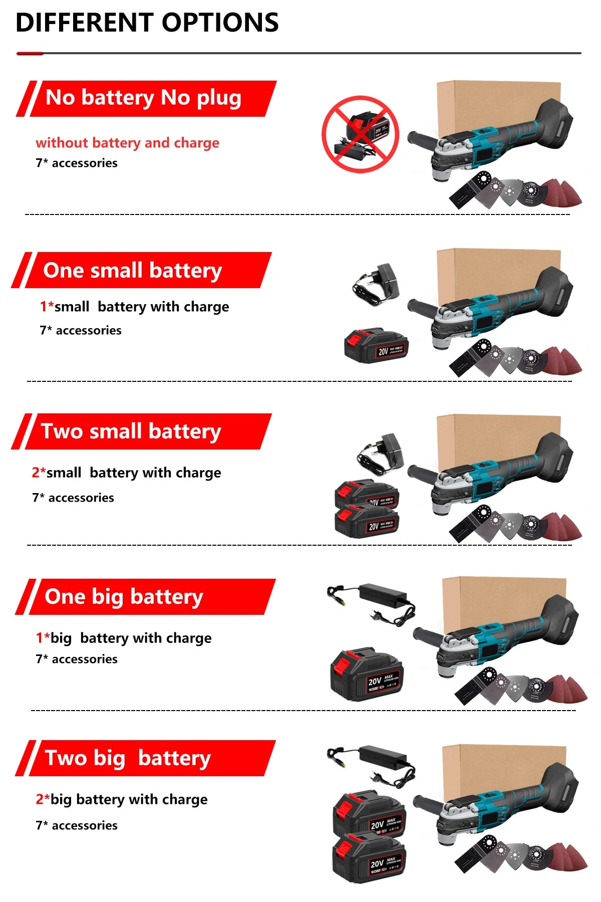 Brushless Cordless Oscillating Multi Tool Electric Trimmer/Shovel/Cutting Saw For Makita 18V Battery Multifunctional Power Tool