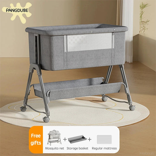 2-in-1 Schlafnetz fürs Babybett mit Moskitonetz Höhenverstellbar